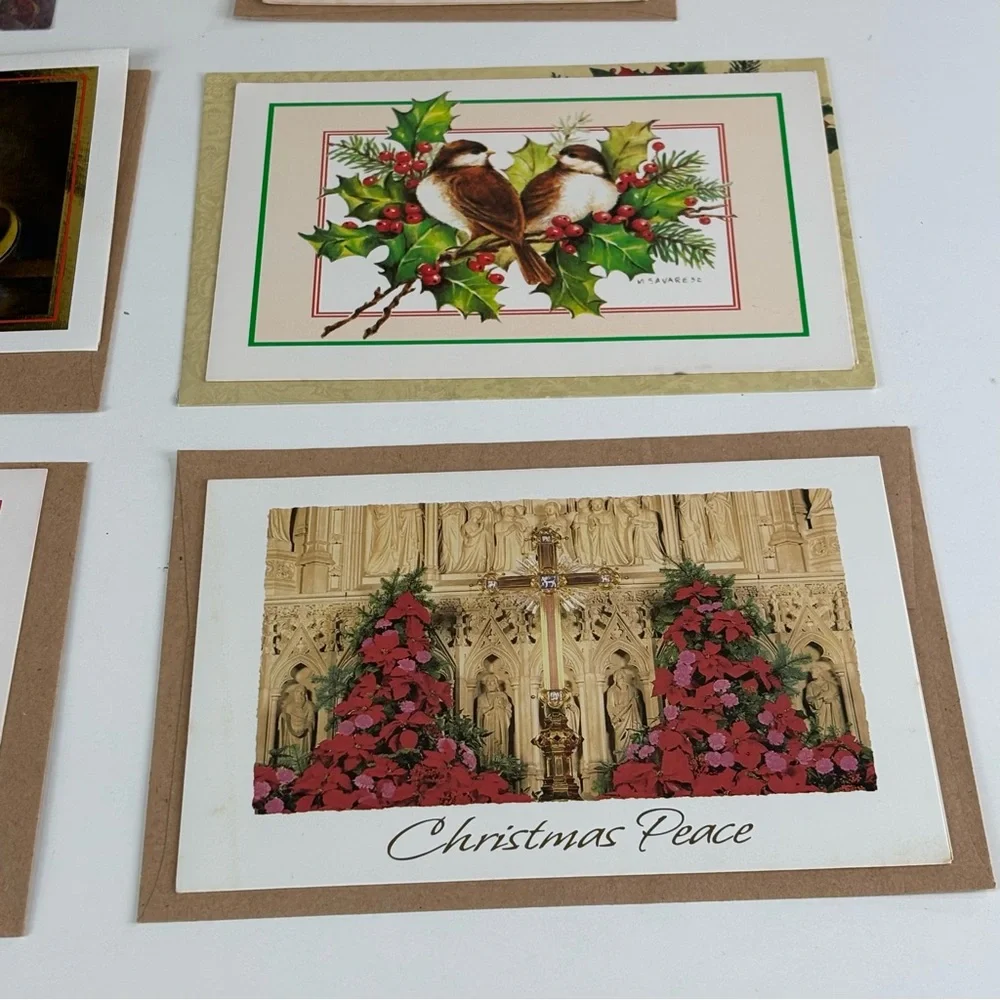 VTG Assorted Christmas Greeting Cards Set of 10